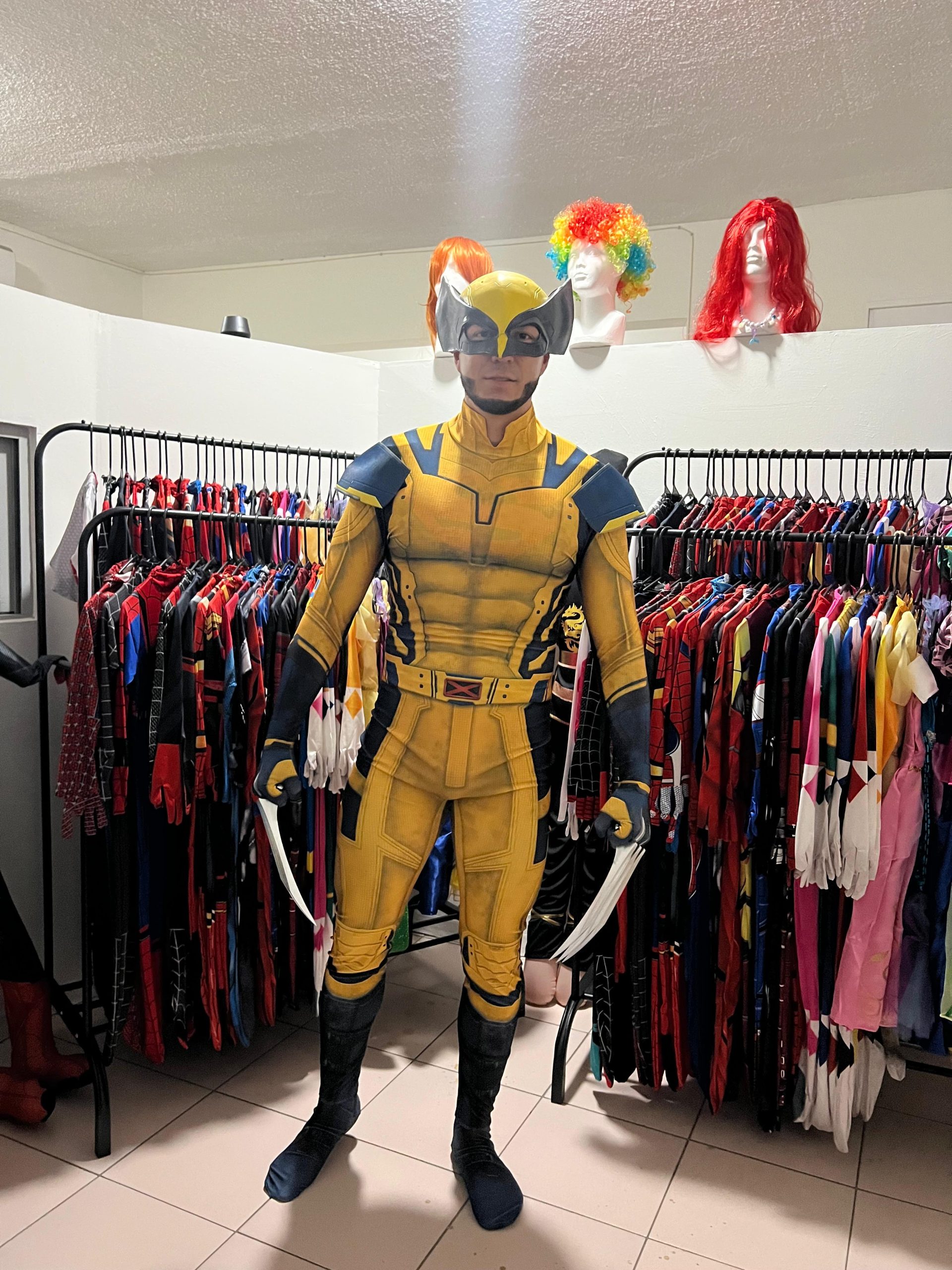 Disfraz de Wolverine garras y máscara para Adultos - Imagen 2