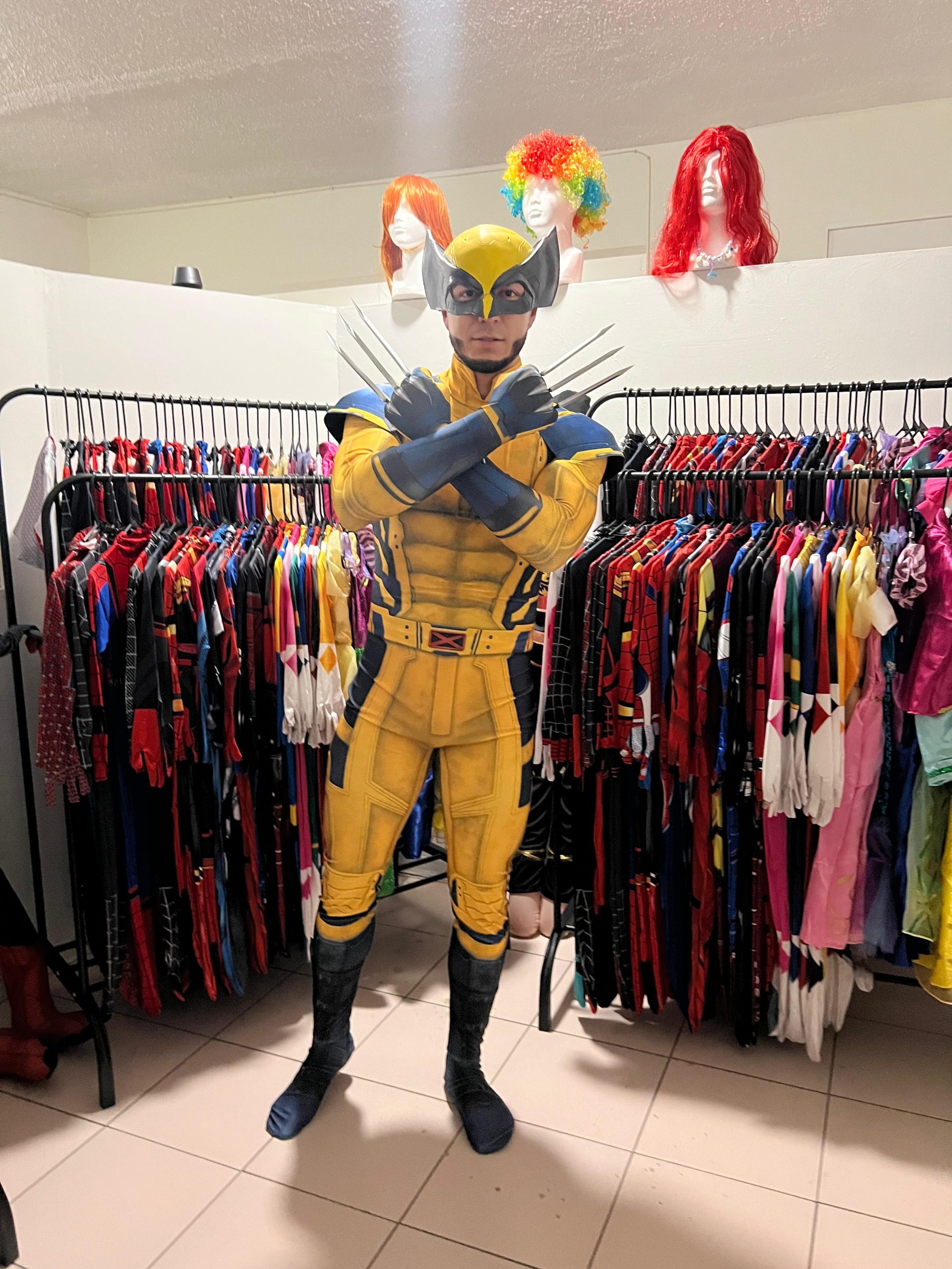 Disfraz de Wolverine garras y máscara para Adultos