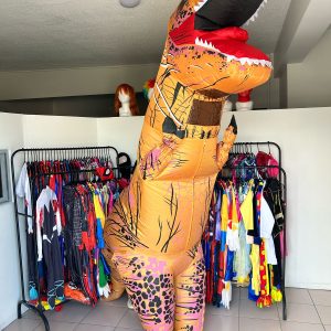 Disfraz de dinosaurio inflable