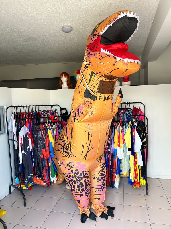 Disfraz de dinosaurio inflable