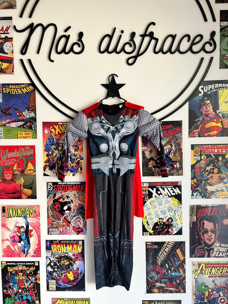 Disfraz de Thor con musculo para Niños