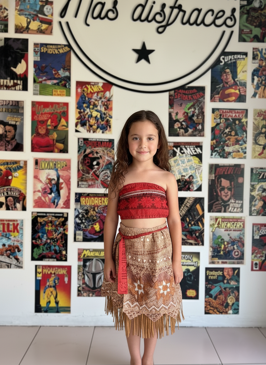 Disfraz de Moana para niñas