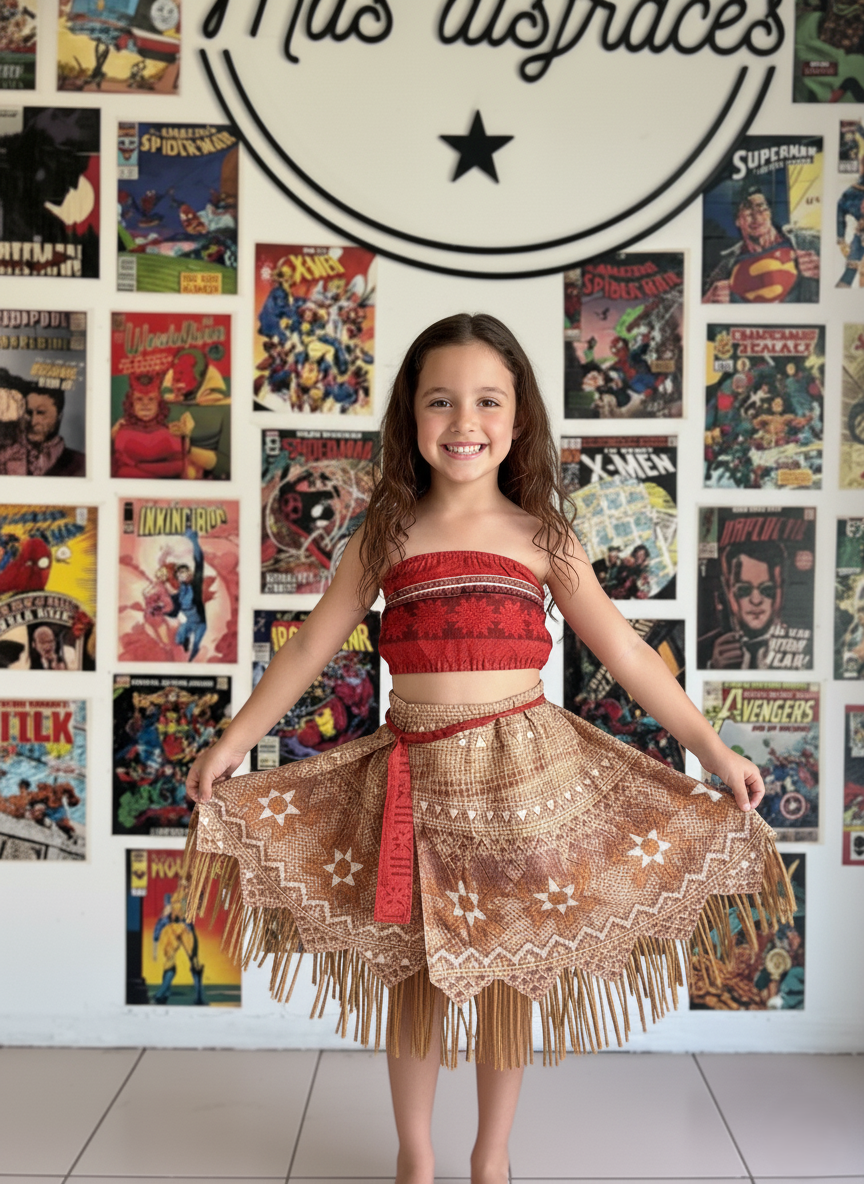 Disfraz de Moana para niñas - Imagen 2
